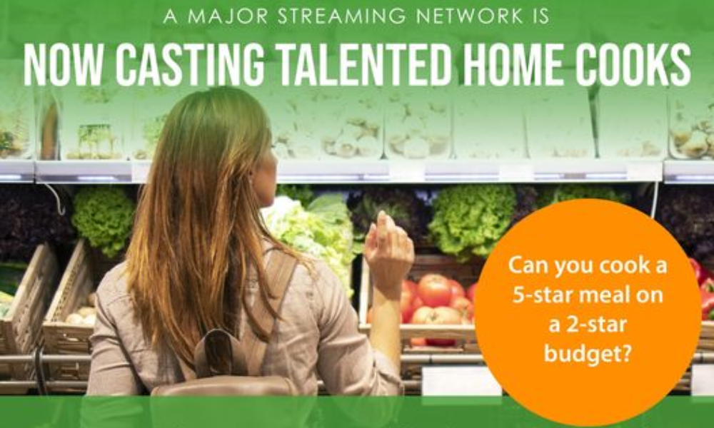Casting Call Application for Home Cooks In Southern California